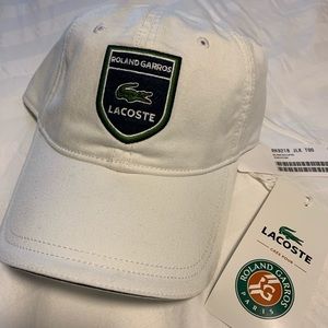 Rare.  Lacoste Roland Garros tennis hat new